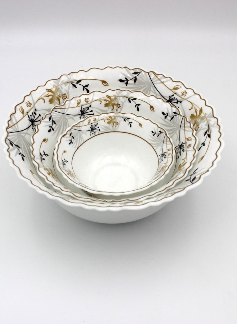 Danny home 18 pcs Opalware Dinnerware set Dishwasher Microwave Freezer Safe  BPA Free Break Scratch Heat Resistant Dinner Soup Dessert Serving Plates Medium Large Bowls - Image 2