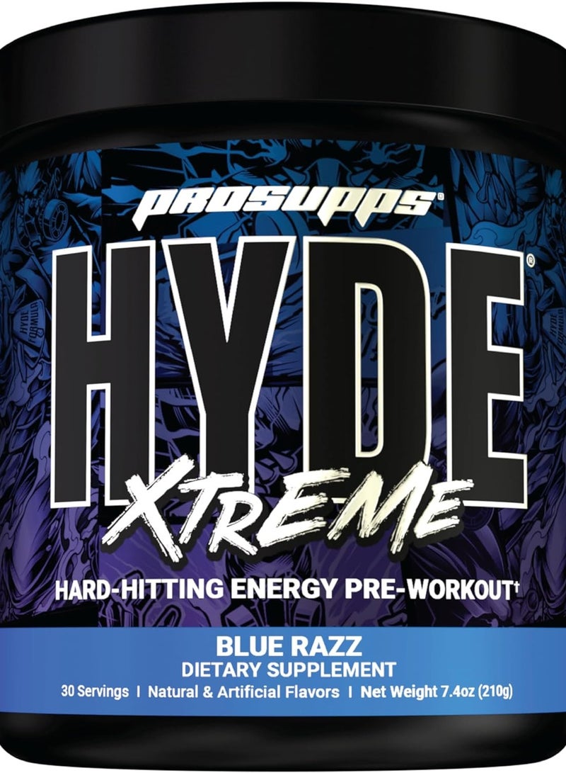 ProSupps Mr Hyde Xtreme Former NitroX Pre Workout Powder Energy with Beta Alanine, Creatine & Nitrosigine, (30 Servings, Blue Razz Blitz) - Image 1