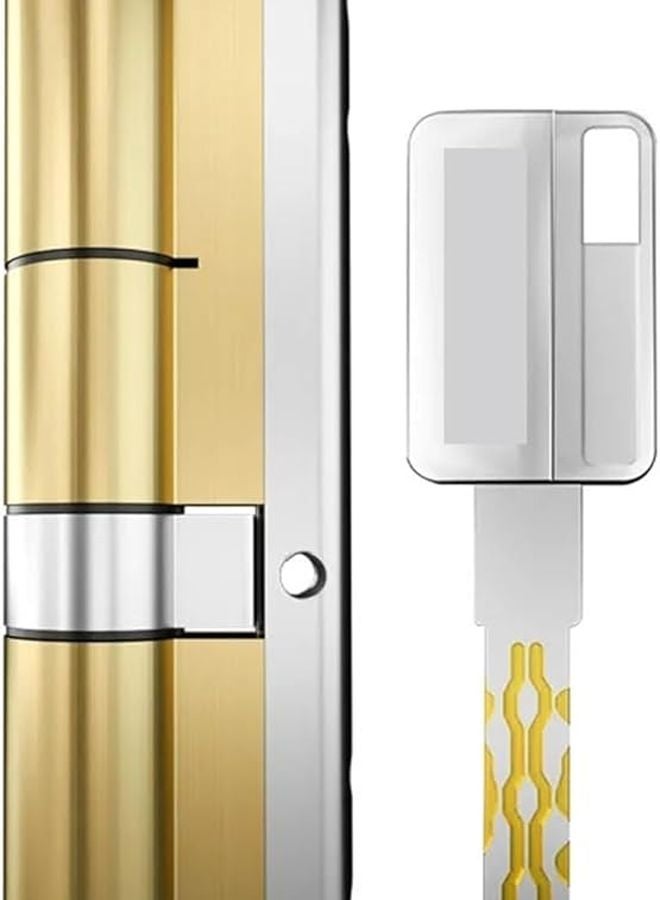 Super C Grade All Copper Anti Theft Door Lock Cylinder 70mm 32 5 37 5mm Size with 8 Brass Keys - Image 1
