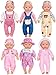 WONDOLL 6 Sets 1416 Inch Baby Doll Accessories Clothes Dress Outfits Headbands Accessories fits New Born 43cm 15 inch Baby Doll - Image 2