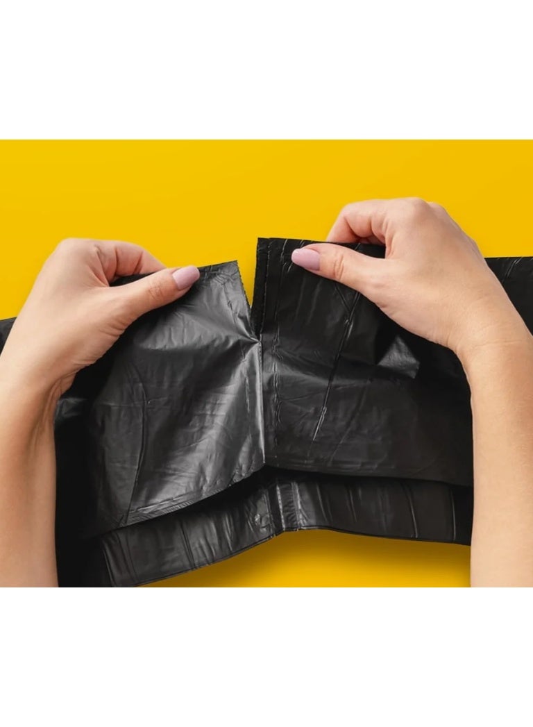 AKDC Garbage Bags Roll, 20 Bags, 30 Gallons, 60 x 90 cm (Small) - Black - Image 3