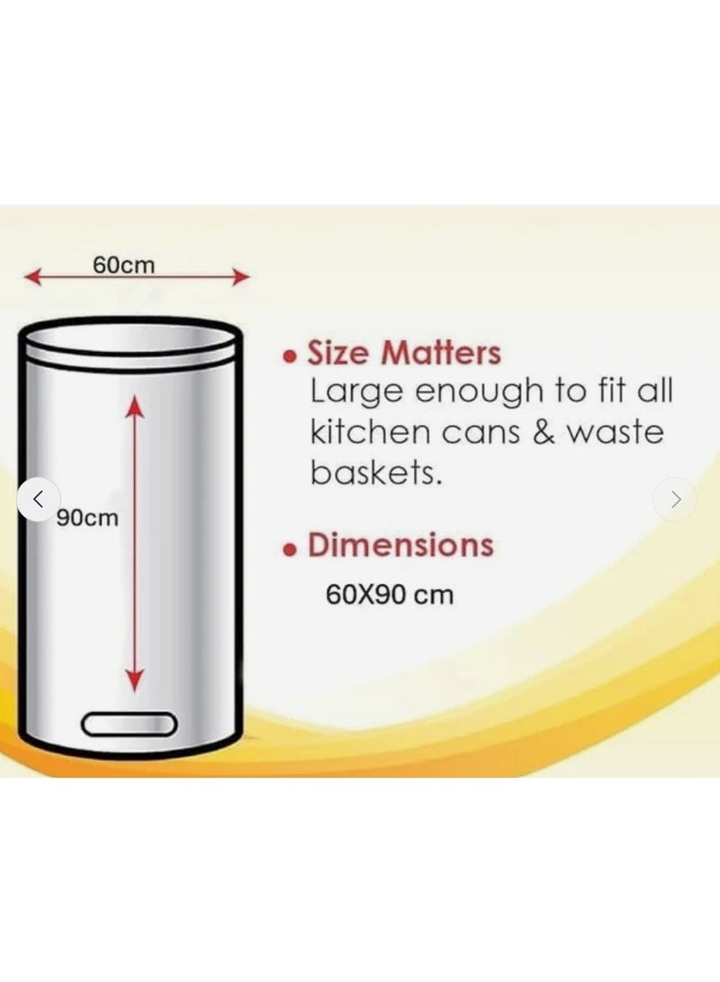 AKDC Garbage Bags Roll, 20 Bags, 30 Gallons, 60 x 90 cm (Small) - Black - Image 2