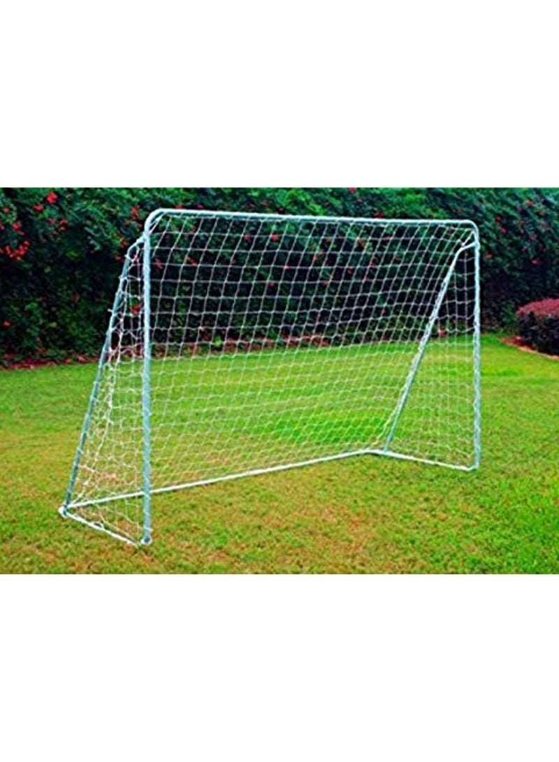Generic Kids Football Goal Set – Metal Frame Soccer Net with 1 Ball & 1 Net Included, Easy Assembly, Outdoor Sports Play for Children, 147 Height, 240 Length  - Image 1
