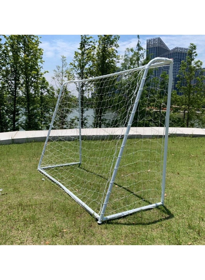 Generic Kids Football Goal Set – Metal Frame Soccer Net with 1 Ball & 1 Net Included, Easy Assembly, Outdoor Sports Play for Children, 147 Height, 240 Length  - Image 2