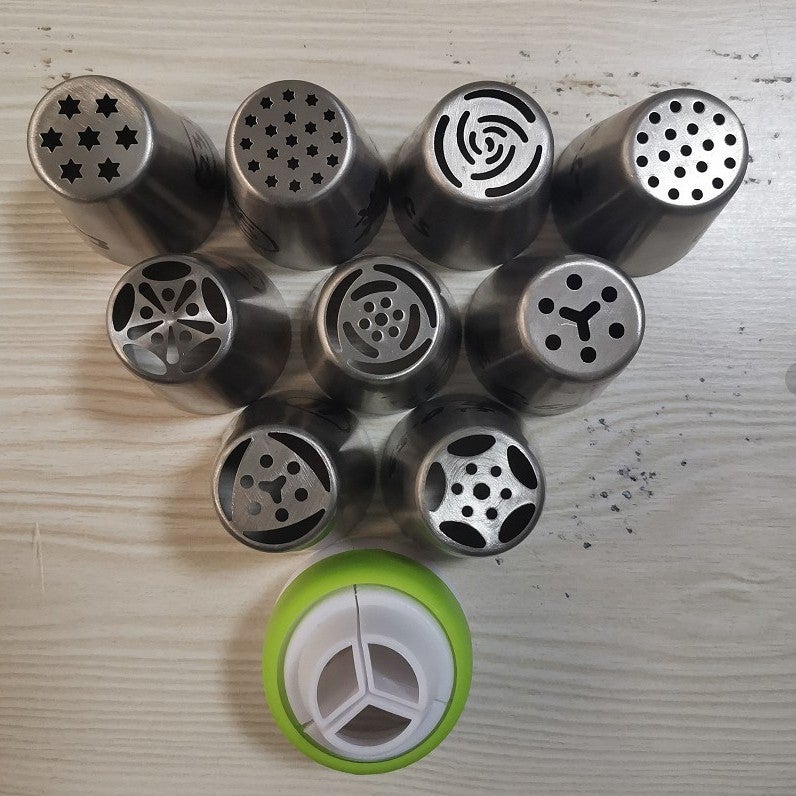 Russian Stainless Steel Decorating Nozzle Set 7-22 Diy Nozzle Set Baking Tools Supply - Image 1