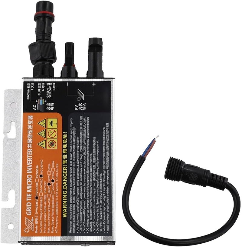 300W MPPT Grid Tie Solar Inverter DC 10 8 60V to AC 220V Pure Sine Wave High Efficiency - Image 2