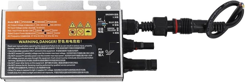 300W MPPT Grid Tie Solar Inverter DC 10 8 60V to AC 220V Pure Sine Wave High Efficiency - Image 3