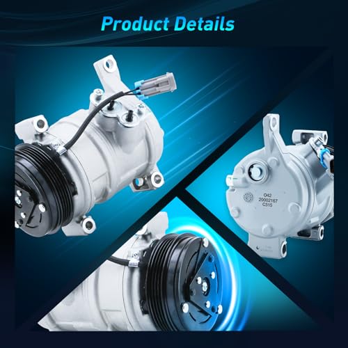 BDELI 2 ثقوب تثبيت - CO 29002C ضاغط تكييف مع قابض لسيارات شيفروليه سيلفرادو سابربان أفالانش، جي إم سي سييرا إكسبرس تاهو يوكون، كاديلاك إسكاليد ESV EXT، ‎1520410 1520940 10366545 15081861 - Image 4