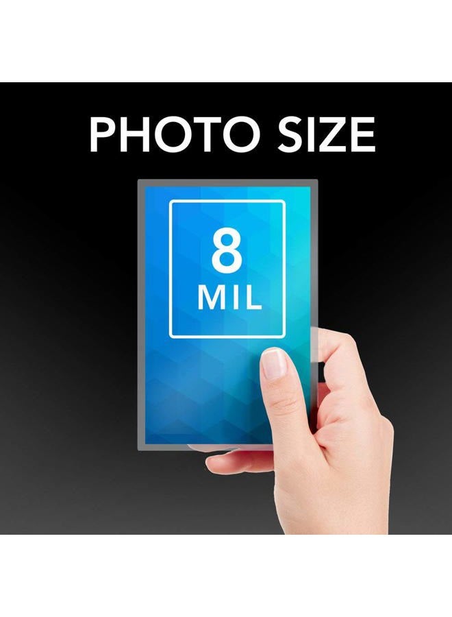 GBC Laminating Sheets, Self Adhesive Pouches, Repositionable, 4" x 6" Photo Size, 8 Mil, SelfSeal NoMistakes, 5 Pack(3747199) - Image 2