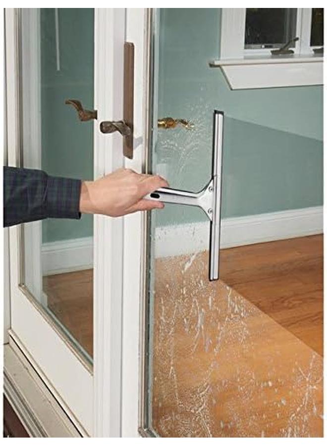 Unger Professional 12” Stainless Steel Window And Glass Cleaning Squeegee Cleaning Supplies Heavy Duty Squeegee For Window Cleaning Streak Free Results - Image 2