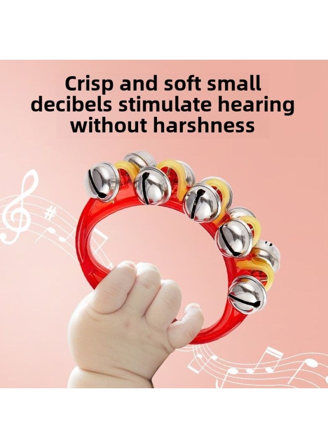 Red Sand Hammer Baby Newborn Grasping Hearing Chasing Vision Training Toy Can Bite Early Education Hand Rattle Baby-Color:Black And White Ball + Big Red Ball (0-12 Months) - Free Sand Hammer*2+sand Egg*2 - Image 4
