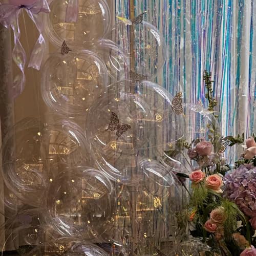 Efay Clear Balloons, Different Sizes Pre Stretched 50pcs 10" 18" 24 inch BoBo Balloons Arch Crystal Transparent Clear Bubble Balloons Garland Kits - Image 5