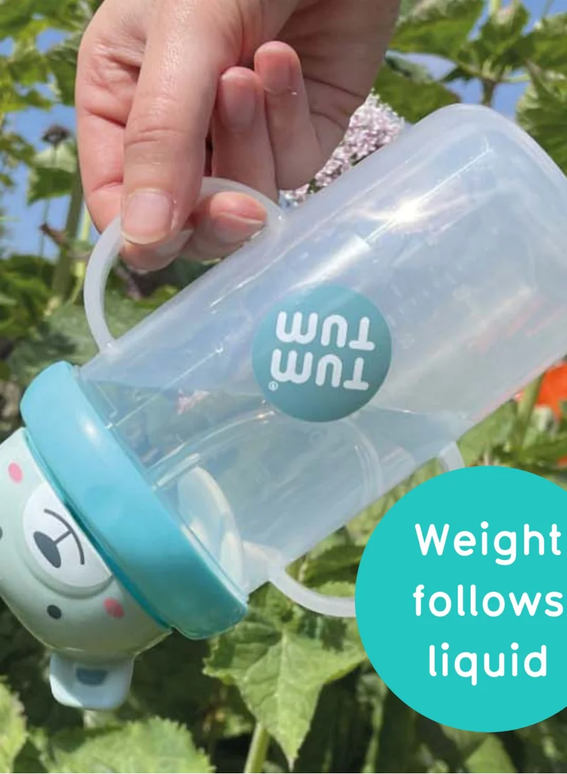 TUM TUM Large Tippy Up Cup With Weighted Straw, Series 3 - Teal