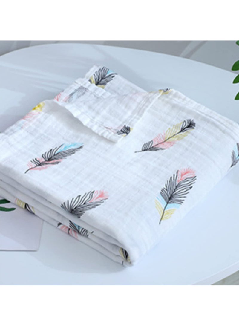 3pcs Baby Swaddle Blanket Soft Breathable Muslin Baby Blankets for Newborn Burp Cloth Nursing Cover Hypoallergenic Quick Dry Ideal Baby Shower Gift 110x120cm - Image 4