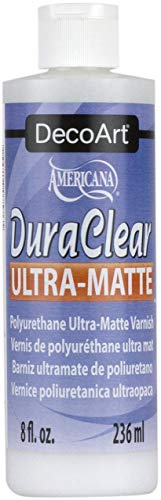 DecoArt Americana DuraClear Ultra Matte Varnish, 8 fl.oz - Image 1