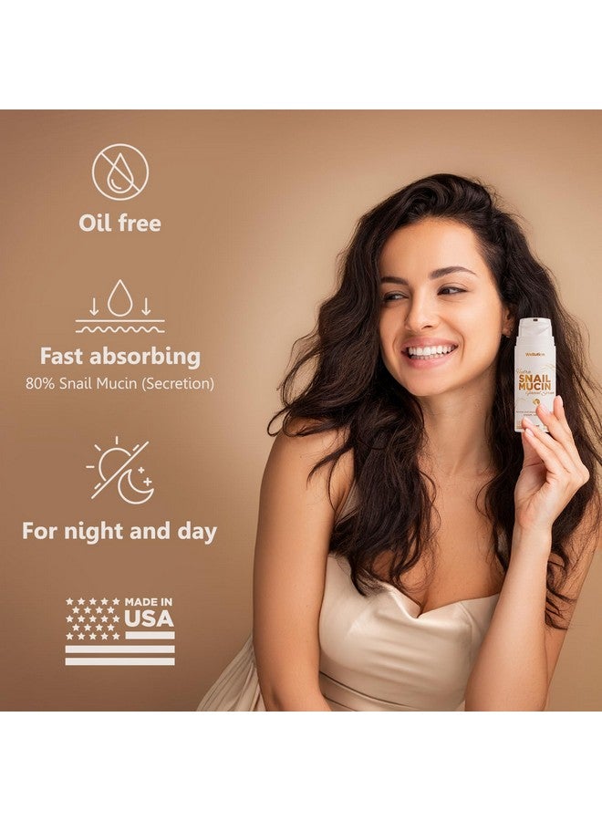 WELLUTION Snail Mucin Serum - 80% Pure Snail Secretion Filtrate - Fast-Absorbing & Non-Sticky - Deep Hydration & Repair - Hyaluronic Acid & Aloe - 3.4oz, Made in USA - Image 4