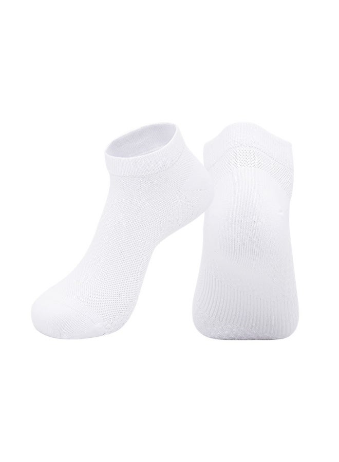 Summer 10a Casual Antibacterial Socks With Mint Fragrance, Sweat-absorbent And Odor-resistant, Solid Color Business Socks, Low-cut Pure Cotton Socks