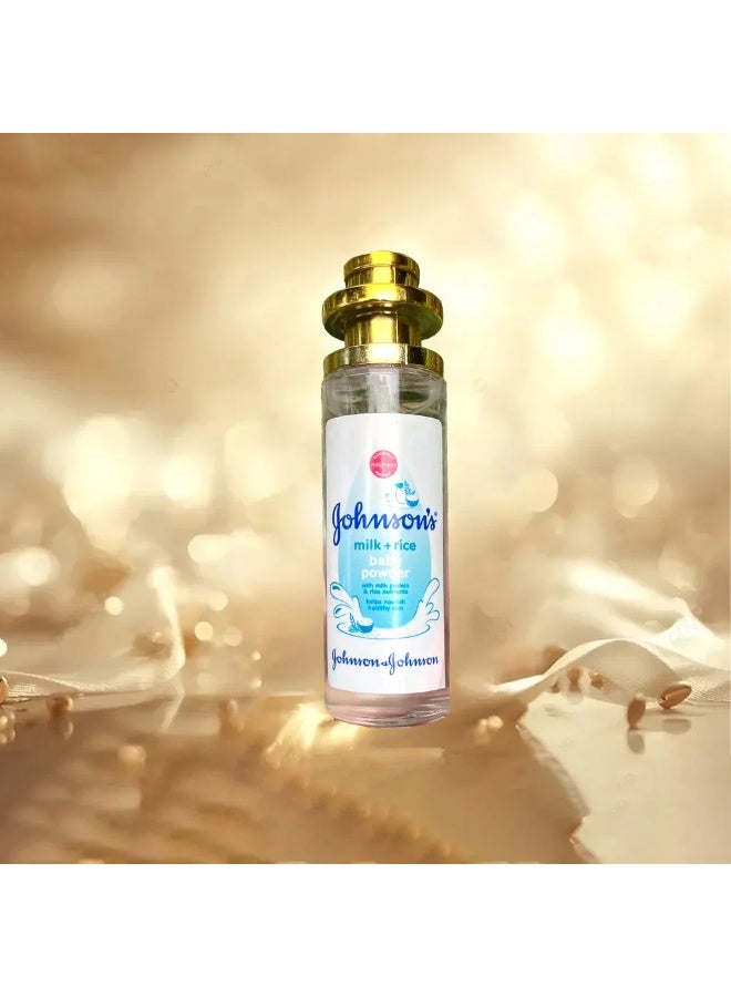 Johnson's Baby Soft Baby Powder Inspired Perfume with Milk and Rice Fragrance Notes, Delicate Clean Aroma, Refreshing Long Lasting Scent, Elegant Spray Bottle for Women, Daily Wear and Gifting - Image 2