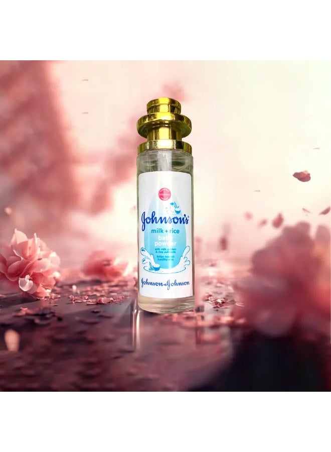 Johnson's Baby Soft Baby Powder Inspired Perfume with Milk and Rice Fragrance Notes, Delicate Clean Aroma, Refreshing Long Lasting Scent, Elegant Spray Bottle for Women, Daily Wear and Gifting - Image 3
