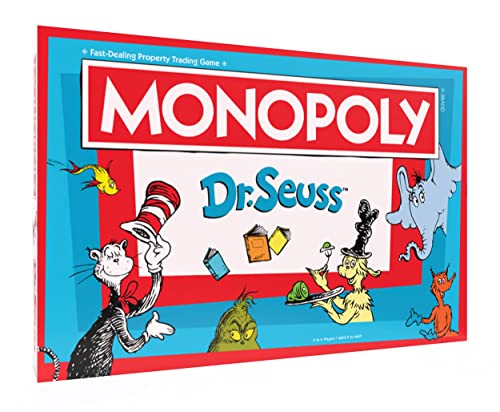 USAopoly Monopoly Dr Seuss  Buy Sell Trade Dr Seuss Books  Collectible Classic Monopoly Game Featuring Custom Game Board  Artwork  OfficiallyLicensed Dr Seuss Game  Merchandise - Image 1