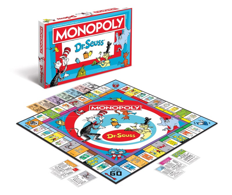 USAopoly Monopoly Dr Seuss  Buy Sell Trade Dr Seuss Books  Collectible Classic Monopoly Game Featuring Custom Game Board  Artwork  OfficiallyLicensed Dr Seuss Game  Merchandise - Image 3