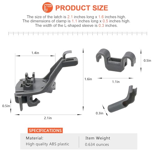 Beaquicy 00428344 428344 Dishwasher Bearing Lower Rack Flip Tine Clip Kit Fit for Bosch Thermador Kenmore Dishwasher, Replaces 428344 418499 420199 00418499 00420199 1999096, 180 DAYS WARRAMTY by Beaquicy - Image 5
