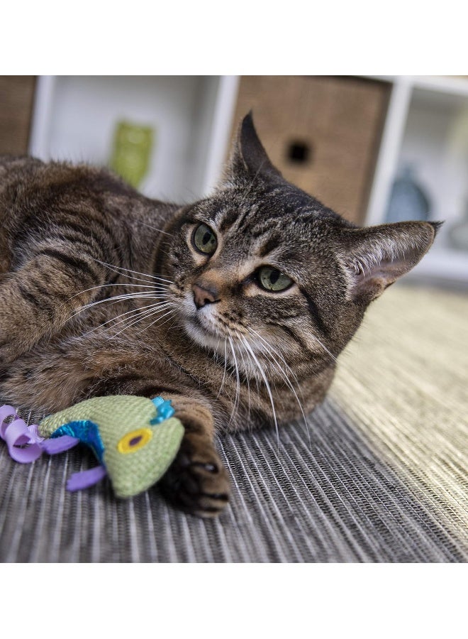 Petlinks HappyNip Crinkle Chameleon Cat Toy, Contains Silvervine & Catnip - Green, One Size - Image 5