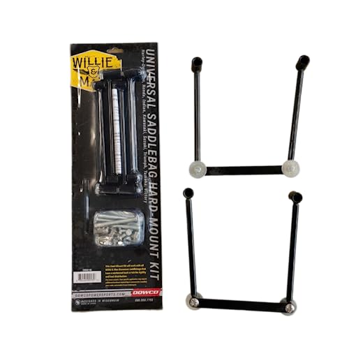 Dowco Willie & Max 58633-00 Motorcycle Saddlebag Hard Mount Kit: Steel, Universal. Handcrafted. Made in the USA. Limited Lifetime Warranty. - Image 1