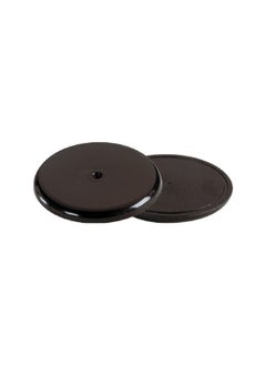 ACE 4-Piece Heavy Duty Vinyl SurfGrip Anti-Skid Round Furniture Pads Black 2 Inch 9646  - Image 2
