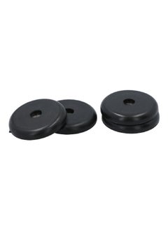ACE 4-Piece Heavy Duty Vinyl SurfGrip Anti-Skid Round Furniture Pads Black 2 Inch 9646  - Image 1