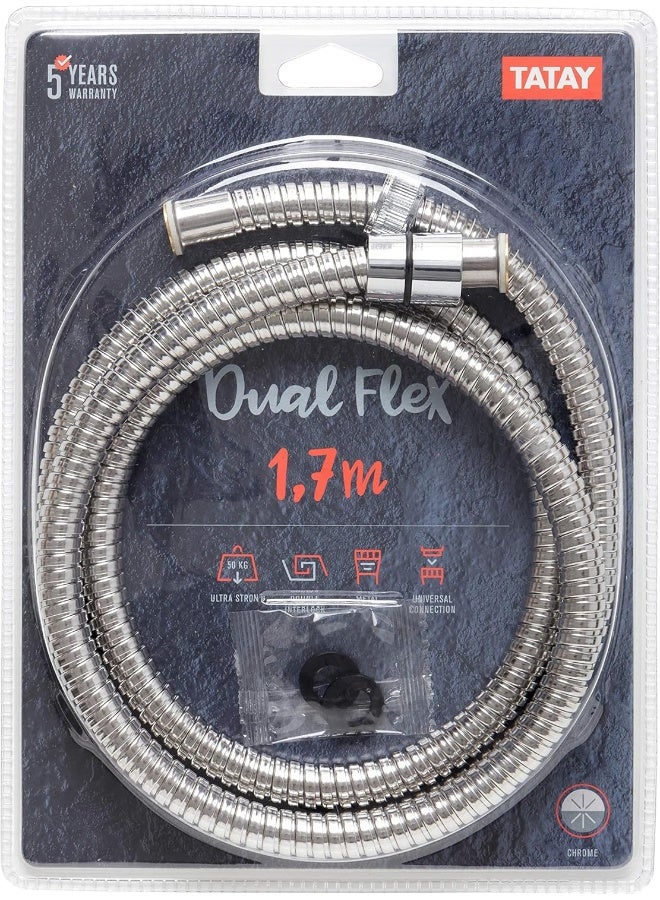 Tatay Metal Shower Hose 1.7 m Dual Flex - Image 2