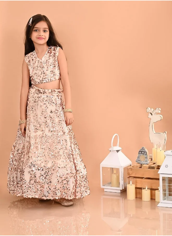 ليلك Girls Lehenga Choli Set