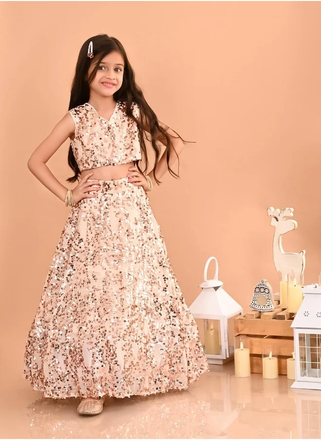 ليلك Girls Lehenga Choli Set