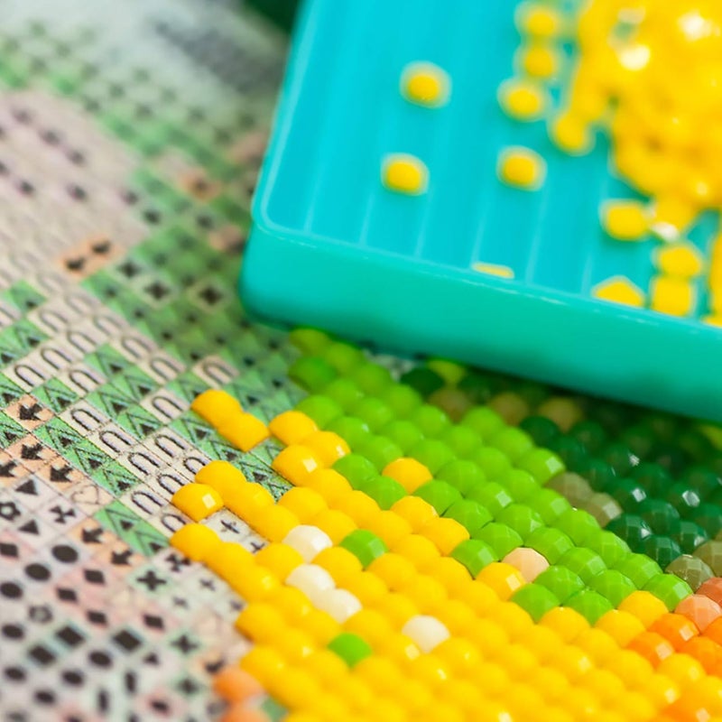 comfrt Diamond Painting Replacement Diamonds Square Bead Resin Flat for Missing Drills of Diamond Cross Stitch DIY Crafts Supplies 2.5mm Colorful 48 - Image 3