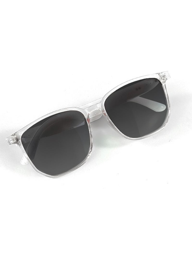 5.3 نظارات بلوتوث ذكية مع حماية من الأشعة فوق البنفسجية والضوء الأزرق للاستماع إلى الموسيقى والمكالمات (GS03 رمادي متدرج) - Image 2