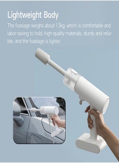 Xiaomi Cordless High-Pressure Car Washer 18V with 2000mAh Rechargeable Battery with Multifunctional Portable Water Spray Cleaner for Cars, Outdoor Cleaning & More- White  - Image 2