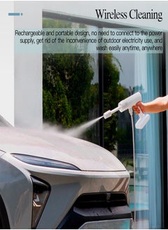 Xiaomi Cordless High-Pressure Car Washer 18V with 2000mAh Rechargeable Battery with Multifunctional Portable Water Spray Cleaner for Cars, Outdoor Cleaning & More- White  - Image 5
