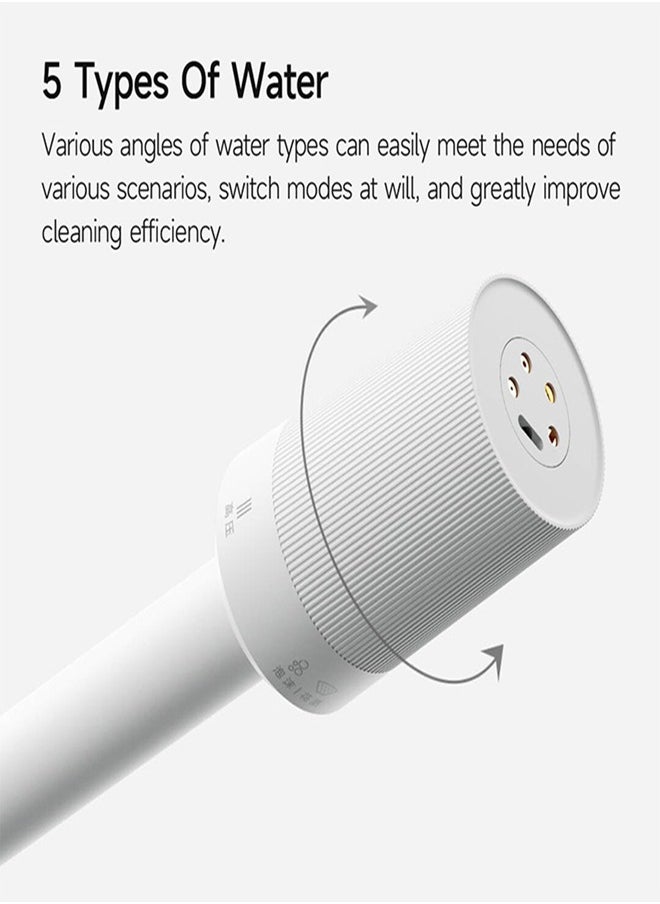 Xiaomi - Cordless High-Pressure Car Washer 18V with 2000mAh Rechargeable Battery with Multifunctional Portable Water Spray Cleaner for Cars, Outdoor Cleaning & More- White - Image 1