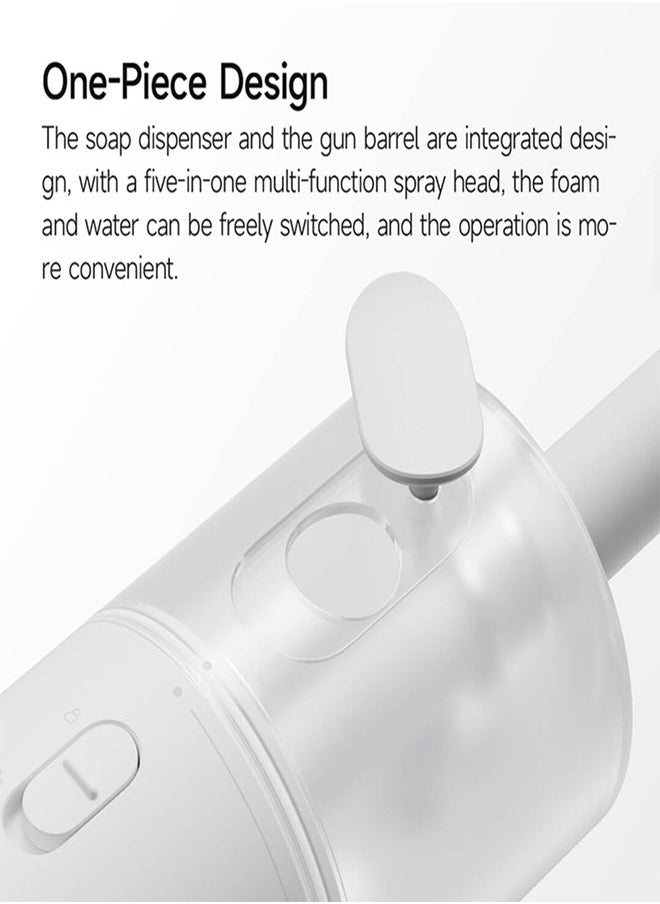 Xiaomi - Cordless High-Pressure Car Washer 18V with 2000mAh Rechargeable Battery with Multifunctional Portable Water Spray Cleaner for Cars, Outdoor Cleaning & More- White - Image 1