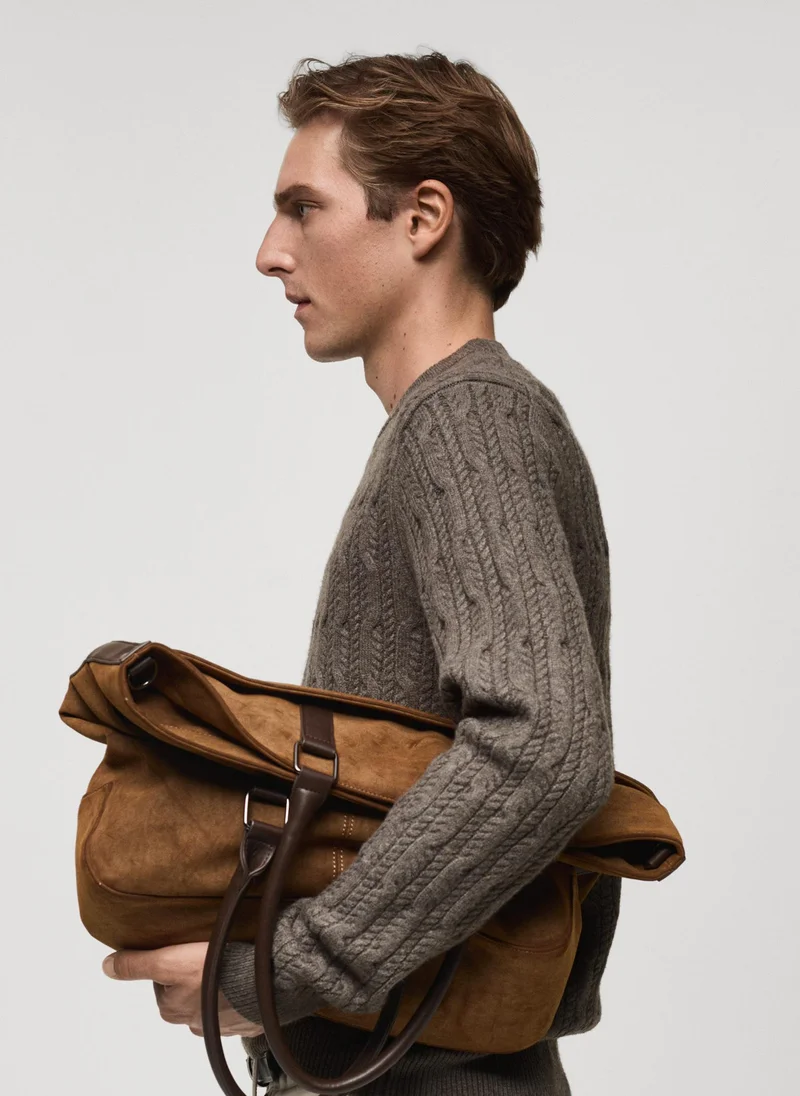 Mango Man Braided Knitted Sweater
