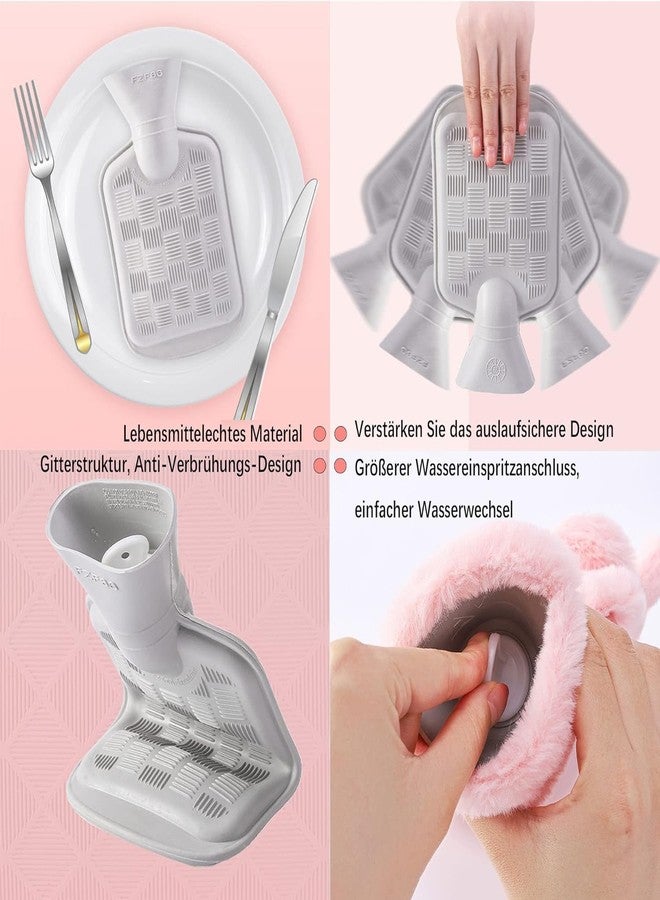 HomeFast Hot Water Bottle With Plush Cover - 1000ml | Pain Relief Bag for Cramps, Backpain, Neckpain & Body Pain | Safe, Durable & Recyclable Hot Water Bag For Daily Use | For Men & Women - Image 5