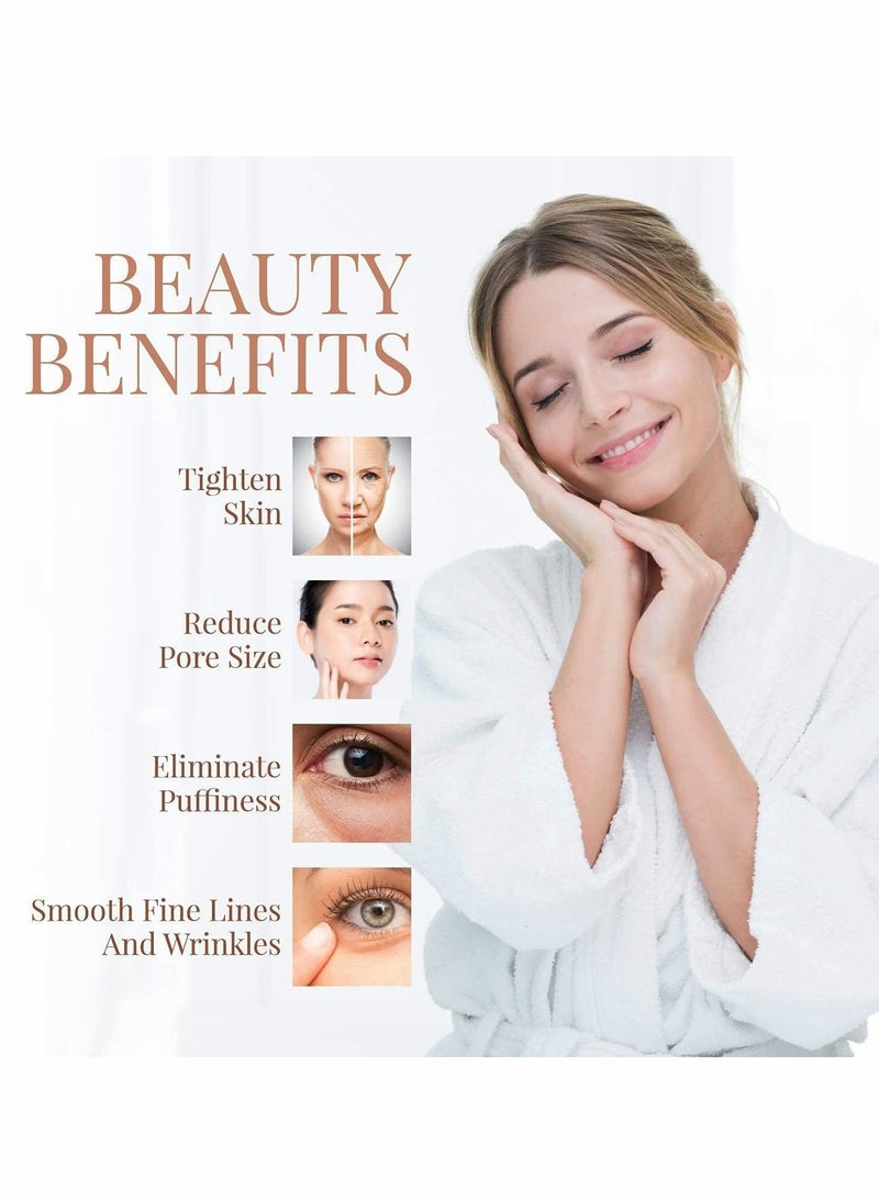 KASTWAVE رولر الوجه، كرات الثلج للوجه، مدلك الوجه من الفولاذ المقاوم للصدأ لرولر الثلج للروتين اليومي للجمال - Image 4