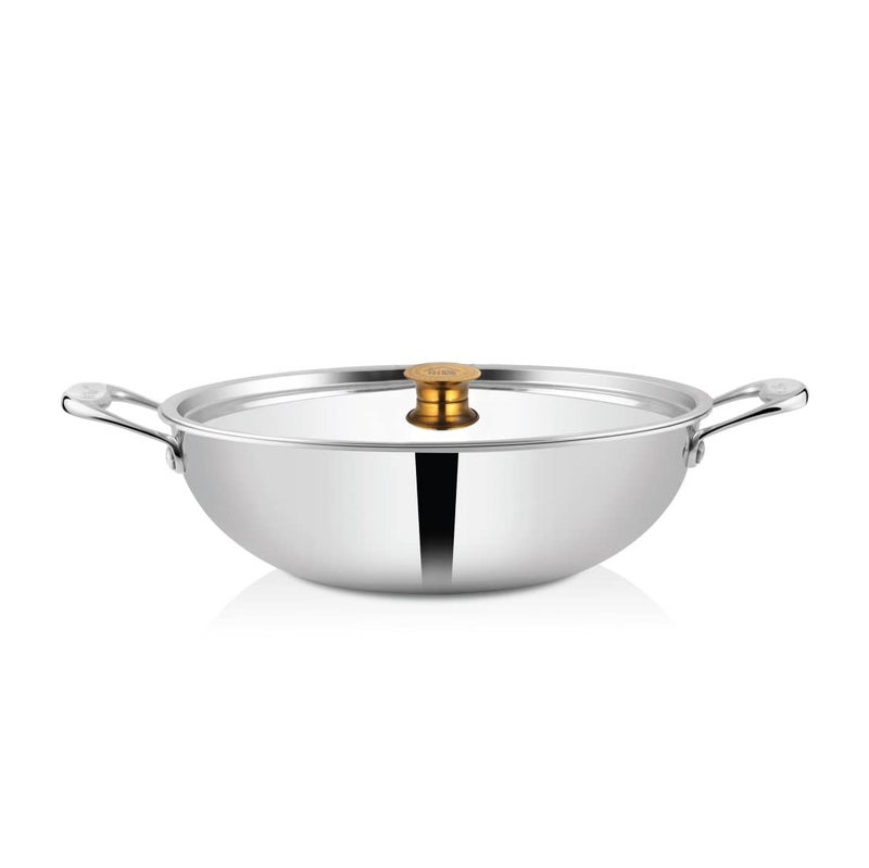 Shri & Sam Kadhai with Stainless Steel Lid - Triplica (24 CM)  - Image 1