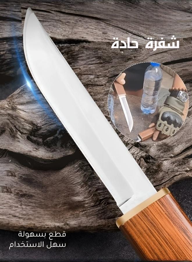 Portable Outdoor Camping Dual-Blade Knife for Meat, Seafood, and Fruit - Image 4