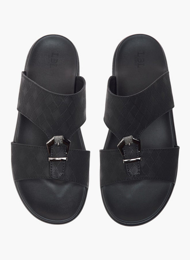 LBL by Shoexpress Buckle Accent Slip-On Arabic Sandals Ramadan Collection - Image 2