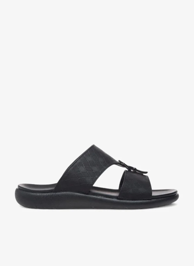 Buckle Accent Slip-On Arabic Sandals