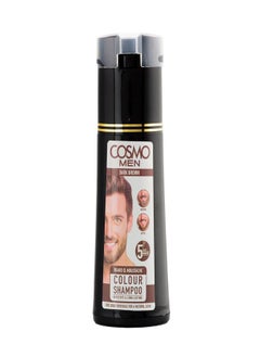 COSMO Dark Brown Beard Colour Shampoo Unisex 180ML  - Image 1