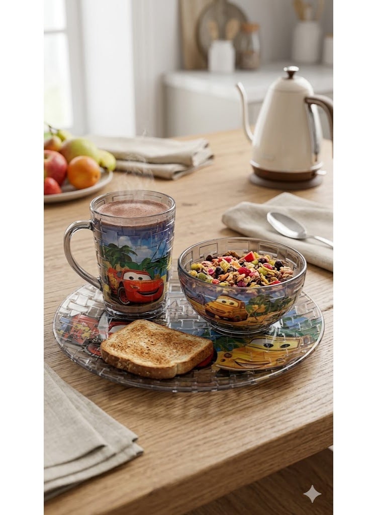 Disney 3-piece porcelain children's set - Image 1