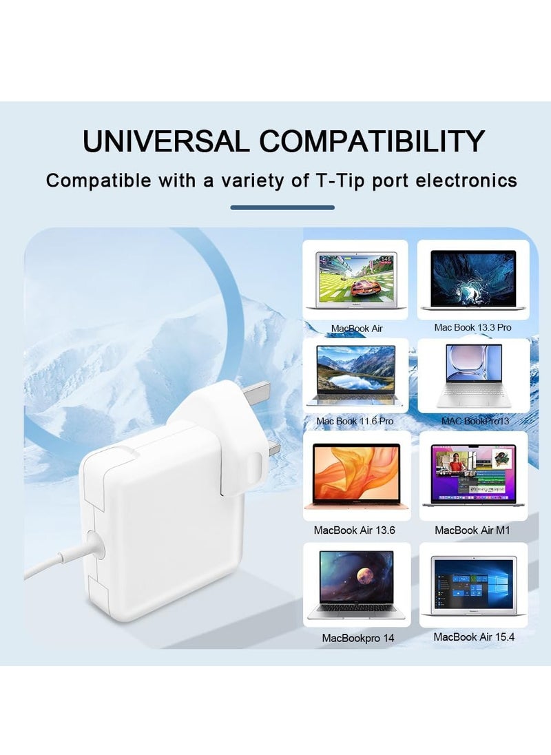 mriya - Compatible Mac Book Air Charger, 60W T-Tip Power Adapter Charger for Mac Book - Image 1