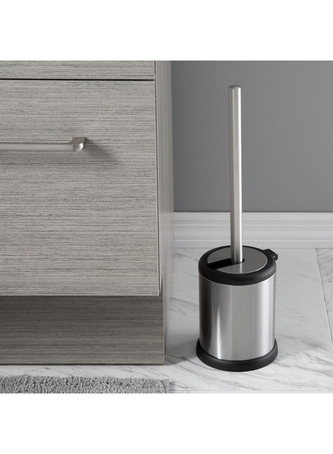Bath Bliss Bath Bliss Toilet Brush and Holder | Self Closing Lid | 360 Degree Brush Head | Bathroom Cleaning | Compact Size | Storage and Organization | Stainless Steel  - Image 5